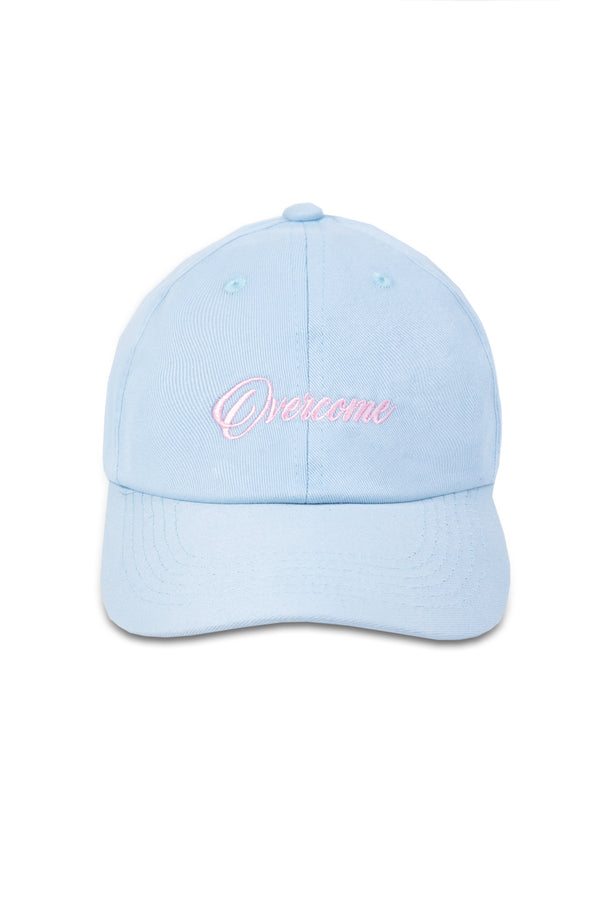 Boné Dad Hat Overcome Minuscript Azul Bebe/Rosa