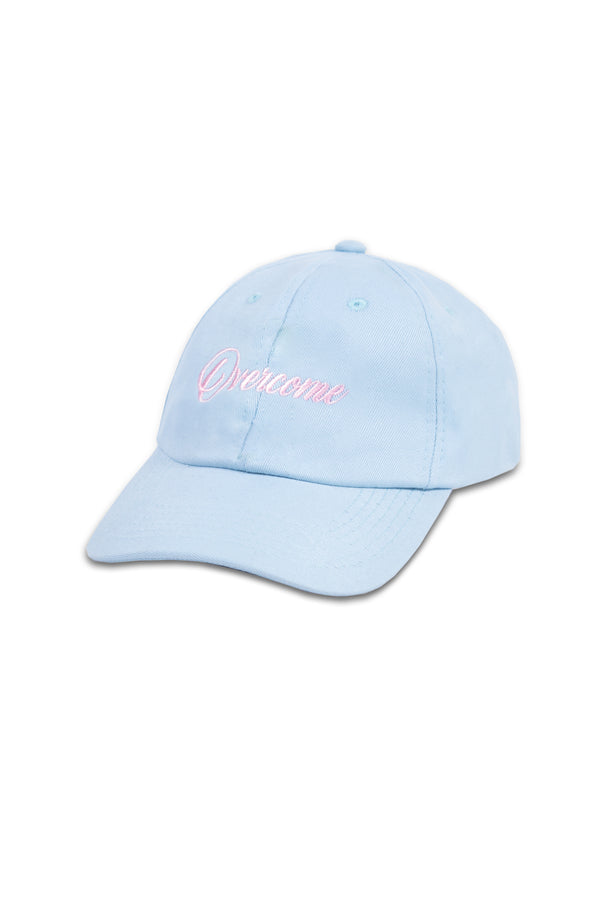 Boné Dad Hat Overcome Minuscript Azul Bebe/Rosa