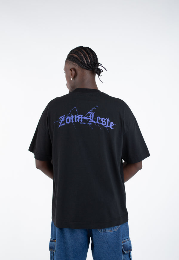 Camiseta Overcome Oversized Zona Leste Preto