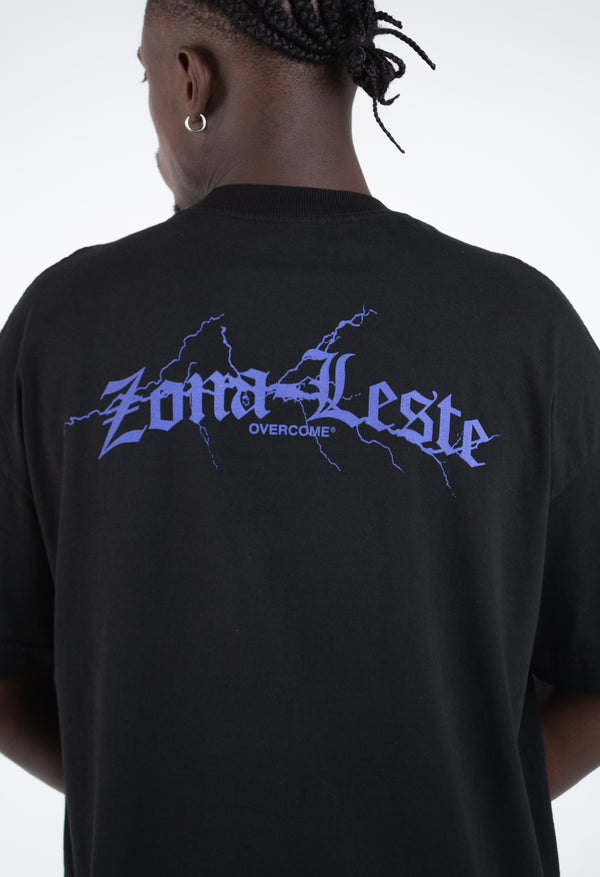 Camiseta Overcome Oversized Zona Leste Preto