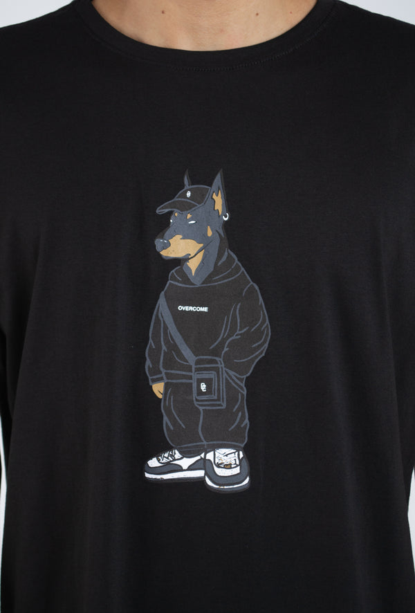 Camiseta Overcome Street Doggy Preta