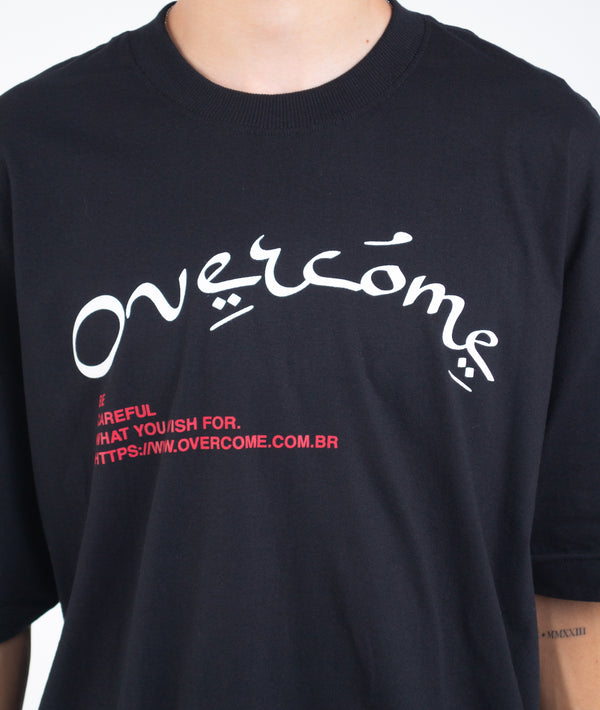 Camiseta Oversized Overcome Wide Open 2.0 Preta