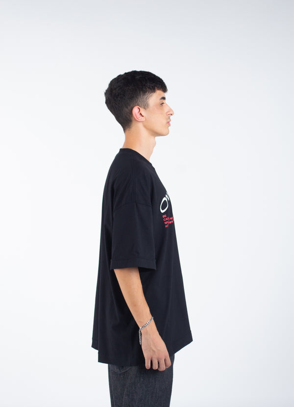 Camiseta Oversized Overcome Wide Open 2.0 Preta