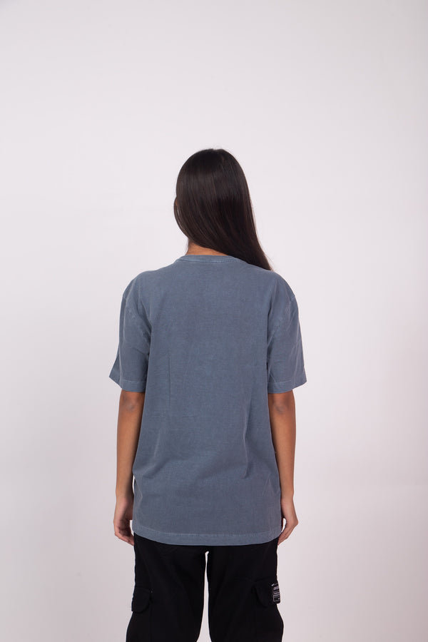 Camiseta Overcome Minimalist Essentials Azul Jeans