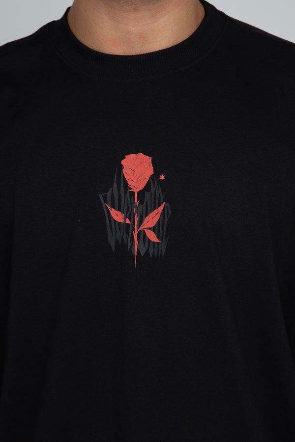 Camiseta Overcome Gothic Rose Plus Preta