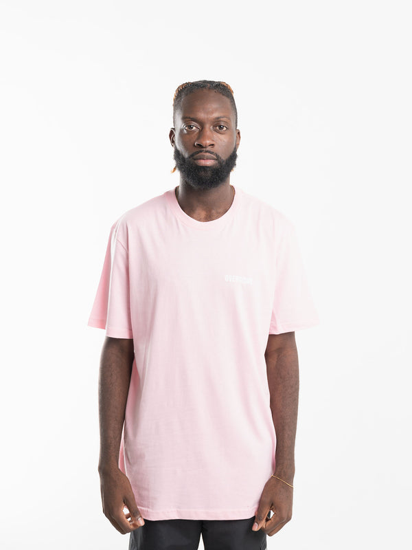 Camiseta Overcome Minimalist Essentials Rosa Claro