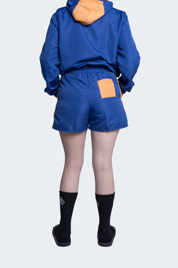 Shorts Overcome Color Block Azul Royal